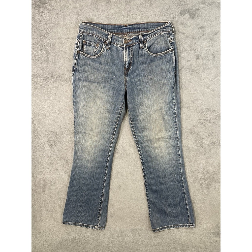 Levis Jeans Womens 4 Blue‎ Denim Bootcut Mid Rise Medium Wash Stretch Cowgirl